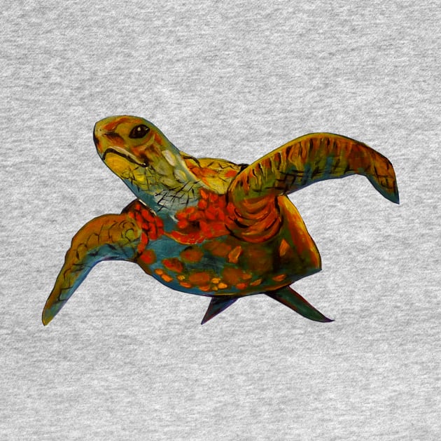 Colorful Turtle by PaintingsbyArlette